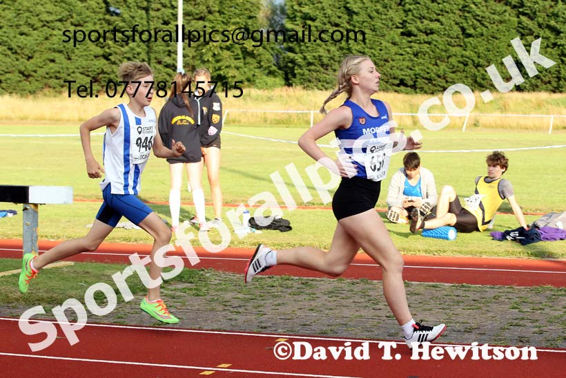 800 metres, 2021 North East Grand Prix 6, Monkton, Wednesday, August 4th. Photo: David T. Hewitson/Sports for All Pics